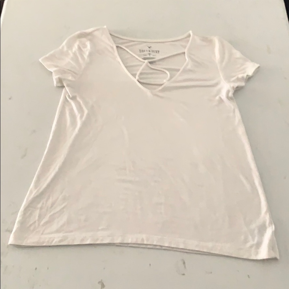 white american eagle shirt